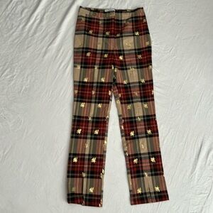Urban Outfitters Tessa Plaid Bumblebee Cropped Pants Size 4 NWOT